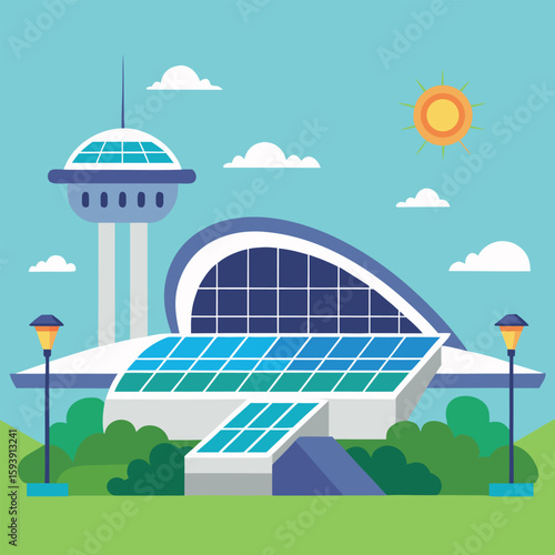 Sustainable Airport Terminal Entirely Powered By Solar Panels