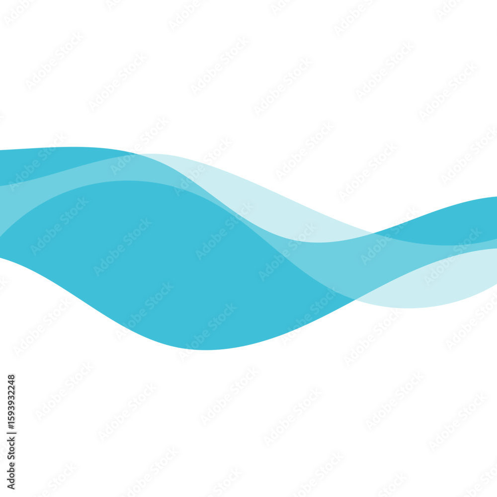 Fototapeta premium Abstract Wave Transparance Shape