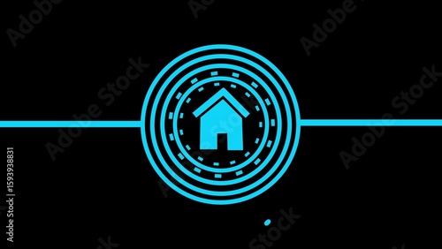 blue neon light