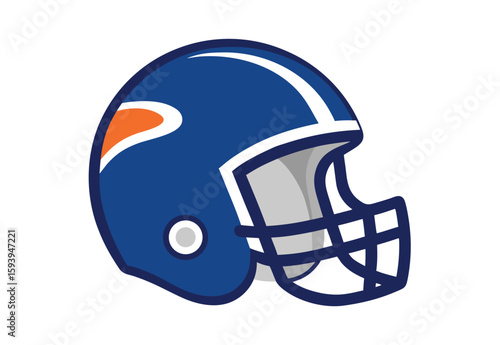 American football helmet vector illustration clipart sports gear icon design element  