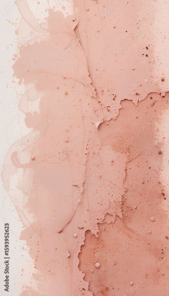 Fototapeta premium Abstract Dusty Rose Textured Background: Subtle Crackle, Organic Splashes, Minimalist Aesthetic.