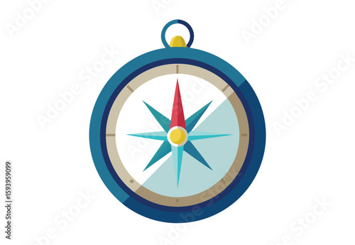 Navigation compass clipart vector illustration, directional elements collection