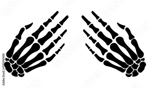skeleton hands t shirt