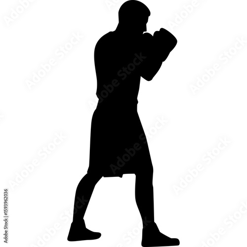 Boxing Player Silhouette
