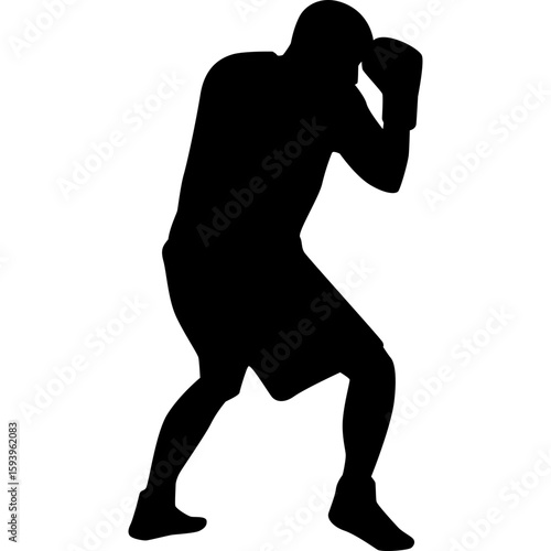 Boxing Player Silhouette