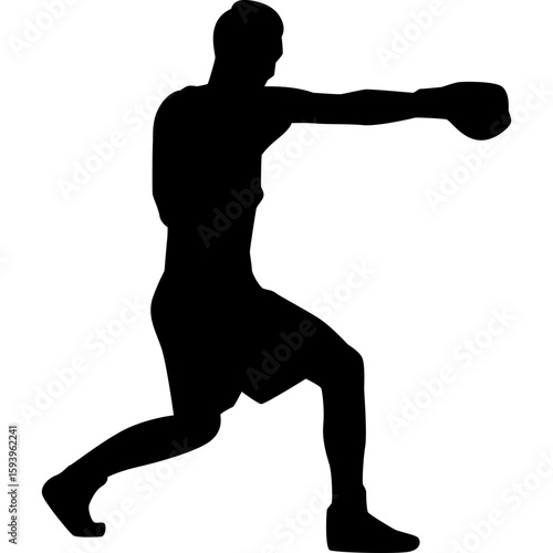 Boxing Player Silhouette