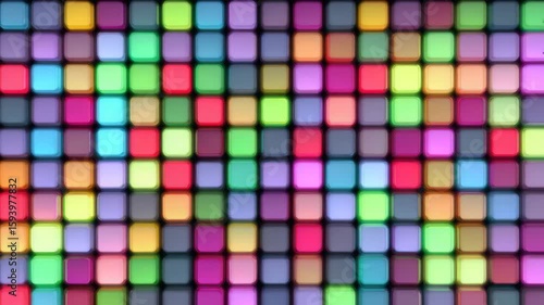 Wallpaper Mural Rainbow Light Grid for Party or Music Themes Torontodigital.ca