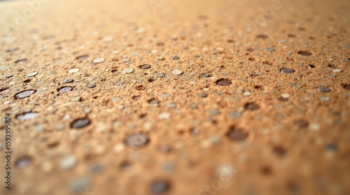 Wallpaper Mural Light Brown Textured Surface with Embedded Small Discs Torontodigital.ca