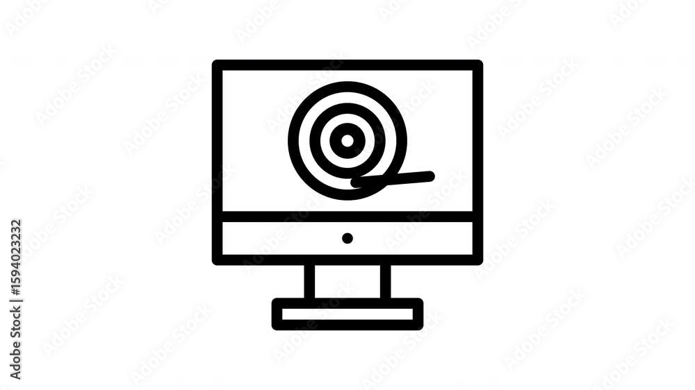 target minimalist stroke animation target minimalist stroke animation