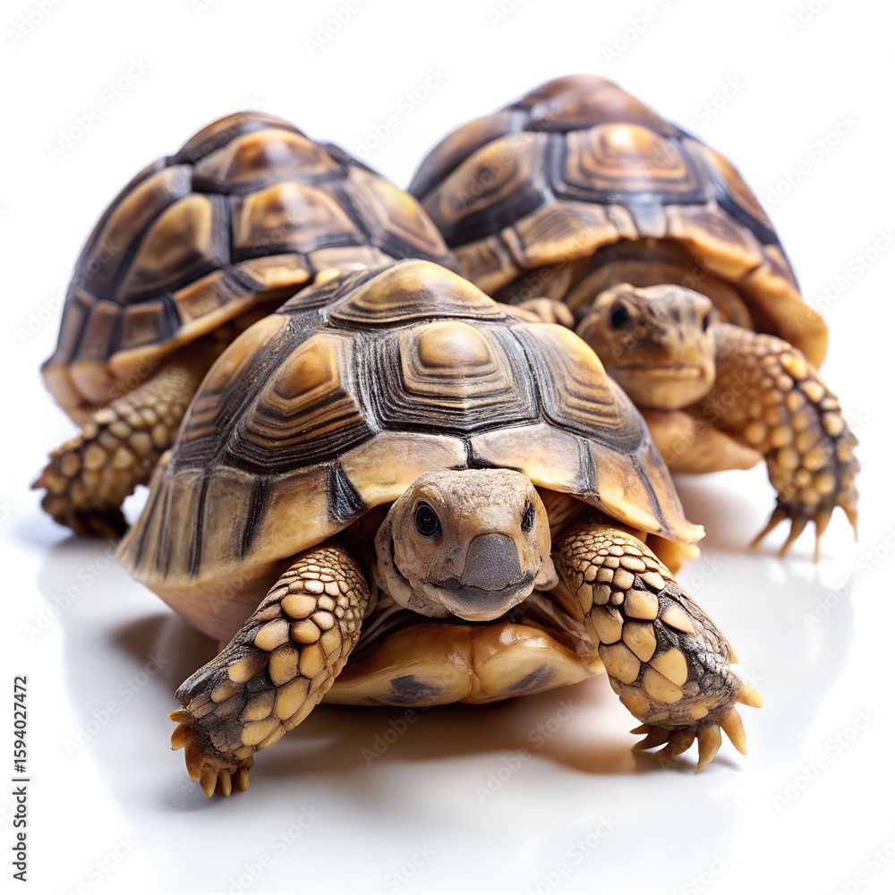 Naklejka premium turtle on a white background