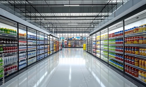 Interior of a modern supermarket (1)