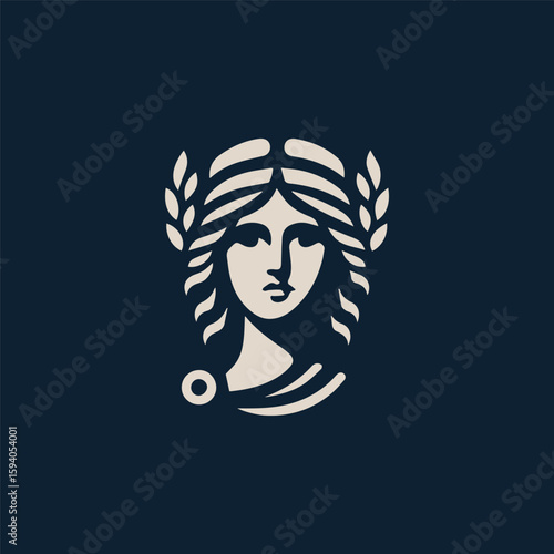 Athena greek goddess logo