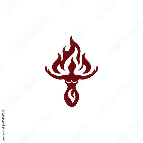 Fire goddess logo