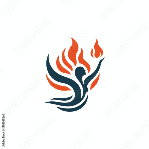 Fire goddess logo