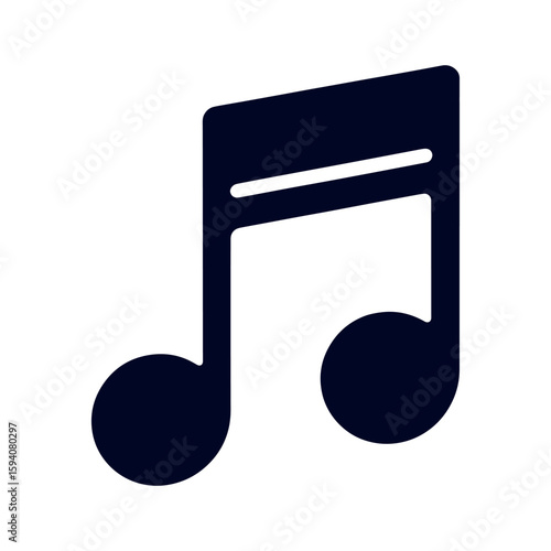 Musical Note Icon Signifying Harmony and Rhythm for Creative Projects Expressing Artistic Expression and Sonic Elements