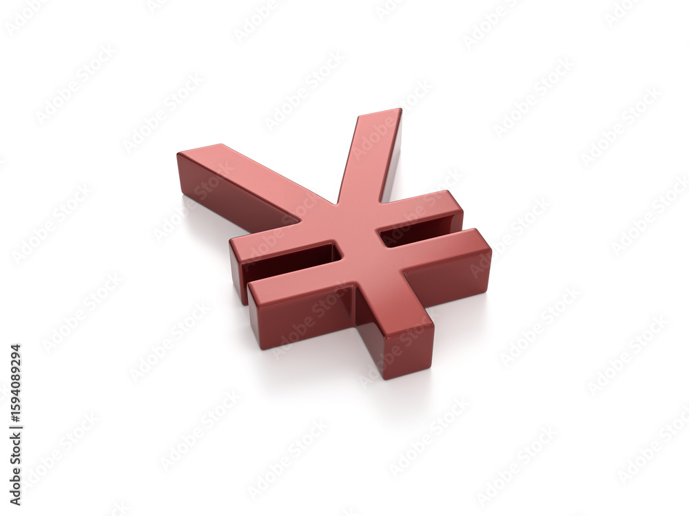 Fototapeta premium Car paint yen symbol