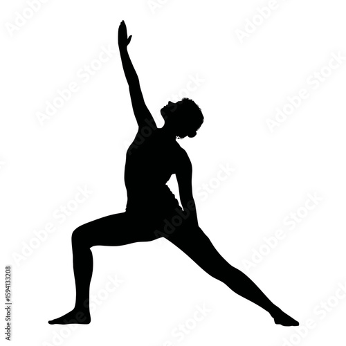 Silhouette of a Basketball Player Jumping for a Slam Dunk on White Background

