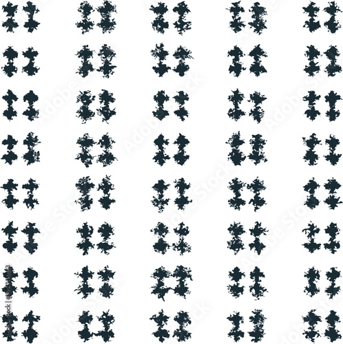 The texture consists of separate noisy clusters in the form of spots.