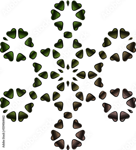 Abstract Gradient Light Mandala Set – Psychedelic Digital Ornaments for Trendy T-Shirts, Futuristic Streetwear, and Contemporary Print Design