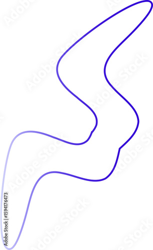 Electric Line Icons – Curved Purple Outlines for Futuristic UI Design