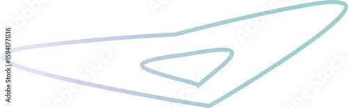 Futuristic Curved Line Icon Set – Electric Blue Gradient Stroke Outlines for Modern UI, Tech Branding, and Minimal Web Interfaces