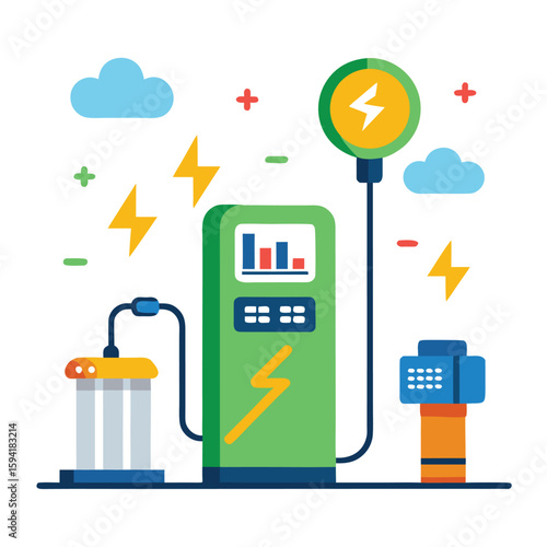 Clean energy powered ev charging station with digital solar tracking system