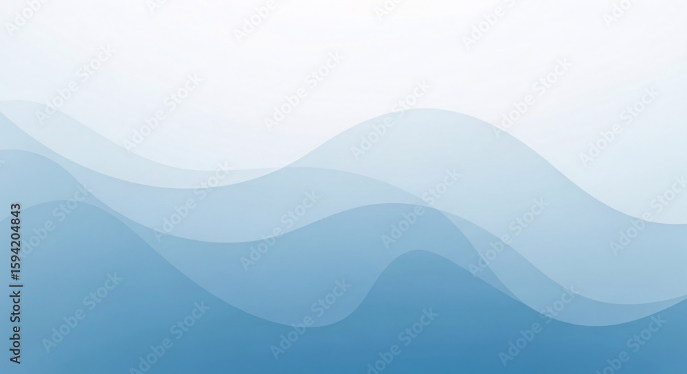 Fototapeta premium Abstract Blue Wave Background.