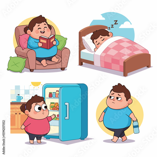 Obese children lifestyle habits impacting health and well-being