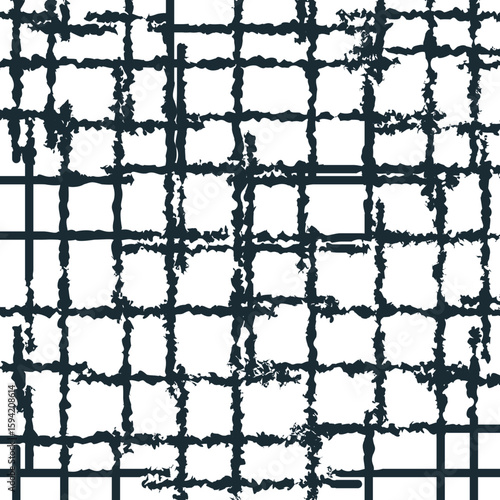 Thick noisy stripes form a lattice, cage or network.