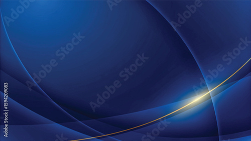 A flowing blue wave pattern creates an abstract, energetic background design with a light, textured gra

