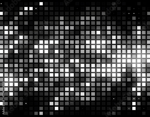 Abstract grayscale grid pattern
