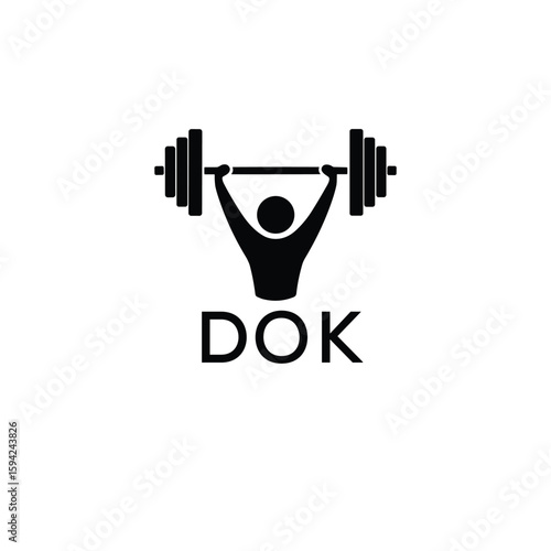 Classic Shield Logo with Stars and DOK Letters – Premium Badge or Security Brand Identity. DOK Letter Logo.

