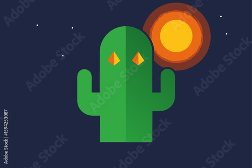 a spooky summer picnic with glowing skulls great for halloween party vector illustration