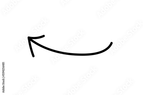 手書き風のシンプルな矢印