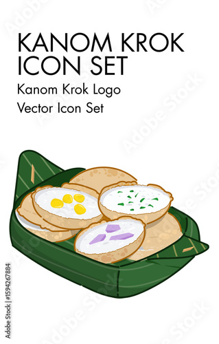 Kanan krok logo vector Icon set 