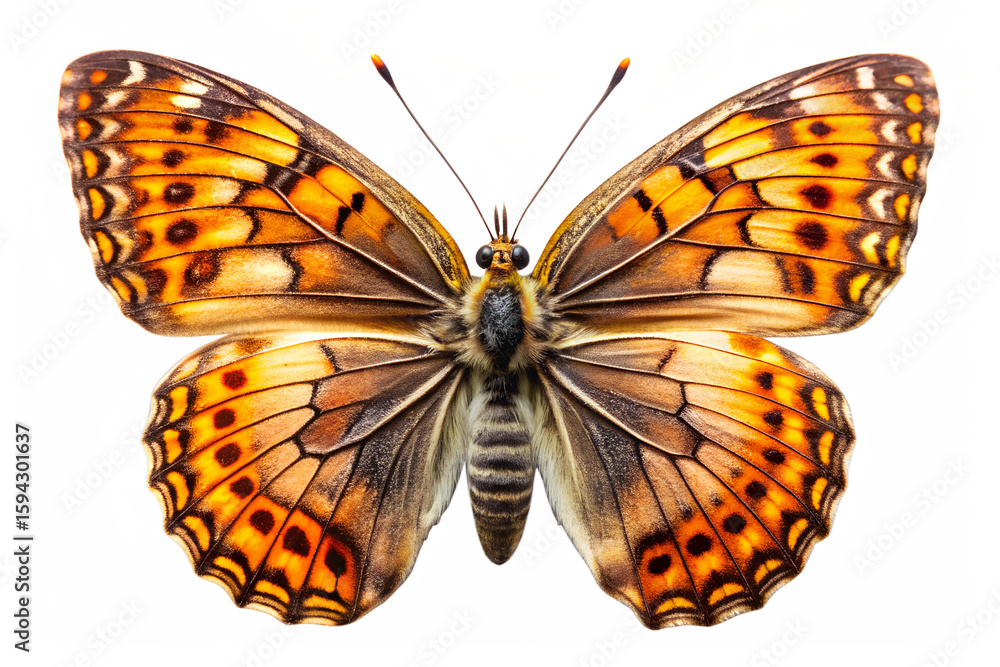 Obraz premium Detailed Close up of a Butterfly on Transparent Background