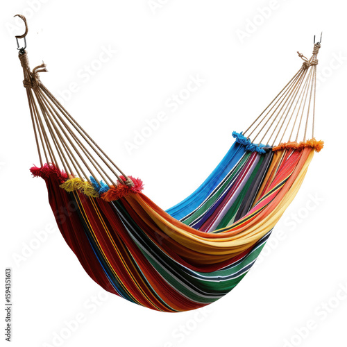 Vibrant colorful hammock