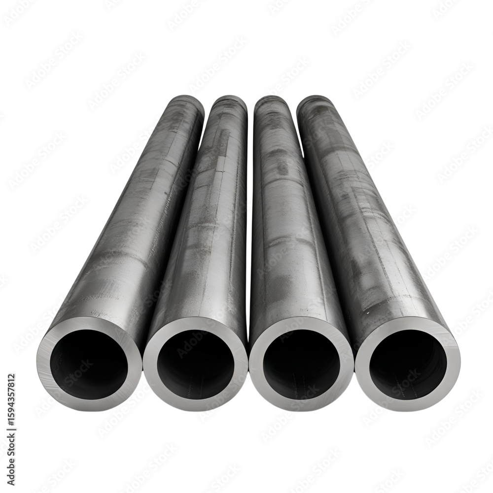 Fototapeta premium Steel Pipe isolated on white background
