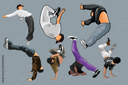 B-boy dance moves