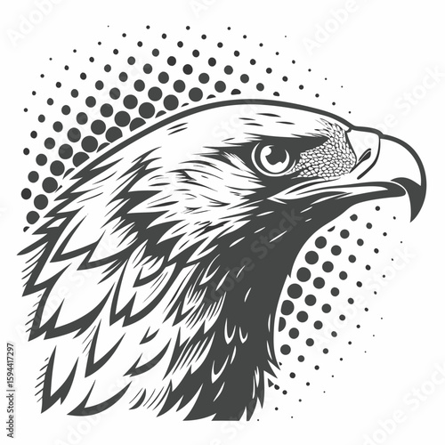 Grunge halftone texture in vector form, gray and black fading dots