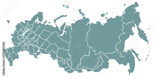 Detailed Map of Russia's Administrative Divisions