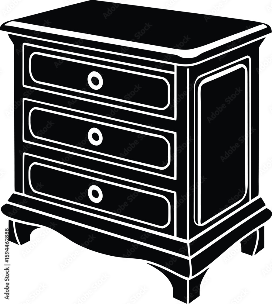 Obraz premium chest-of-drawers-silhouette--drawer-icon--drawer-s (1).eps