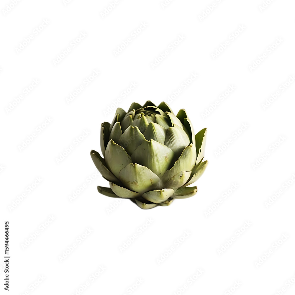 Fototapeta premium Minimalist Artichoke Still Life