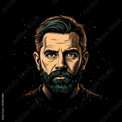 portrait of a man with a beard