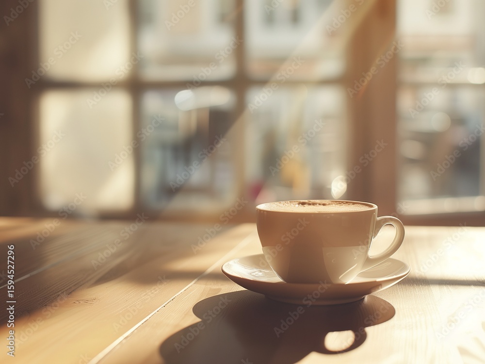 Fototapeta premium cup of coffee on the table