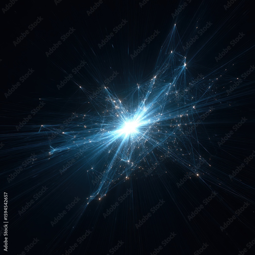 Obraz premium Abstract global network visualisation