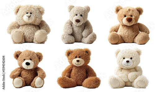 Assorted teddy bears