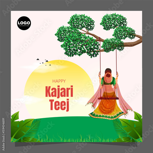 Haryali Teej is a joyous Hindu festival celebrated by women to mark the arrival of the monsoon.