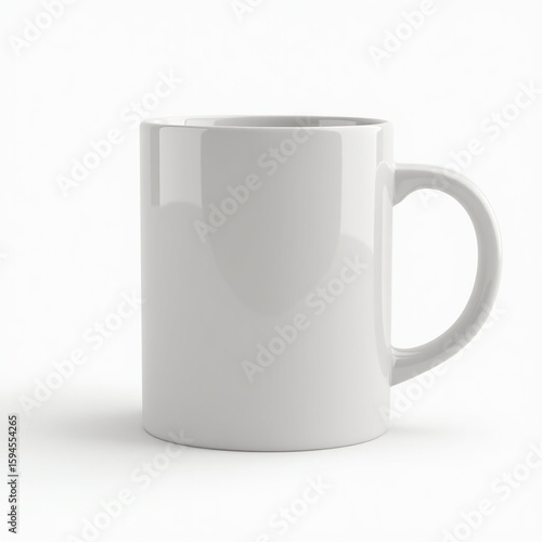 white cup isolated