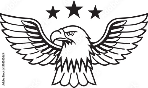 victorious eagle with wings